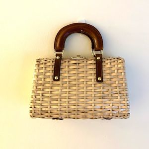 Vintage 1960’s Wicker Basket Bag